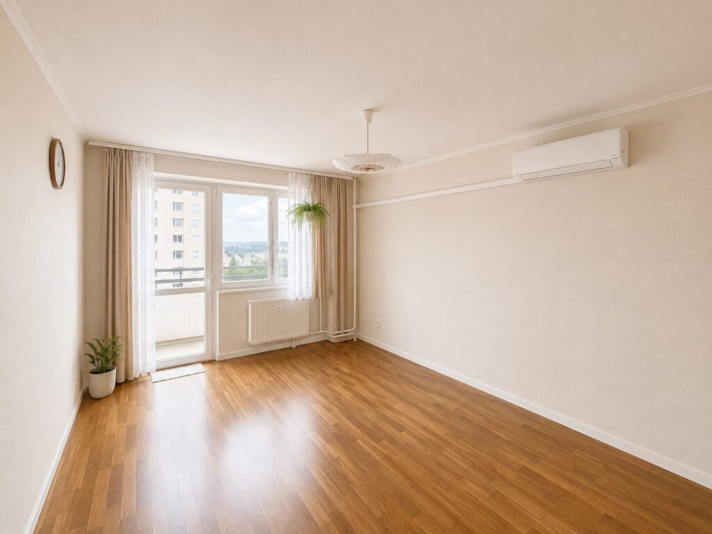 XI. kerület, Regős utca – panorámás, felújított panellakás Gazdagréten – szoba